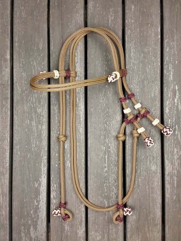 Rope bridle with knot adjustment Pilgrimsrep